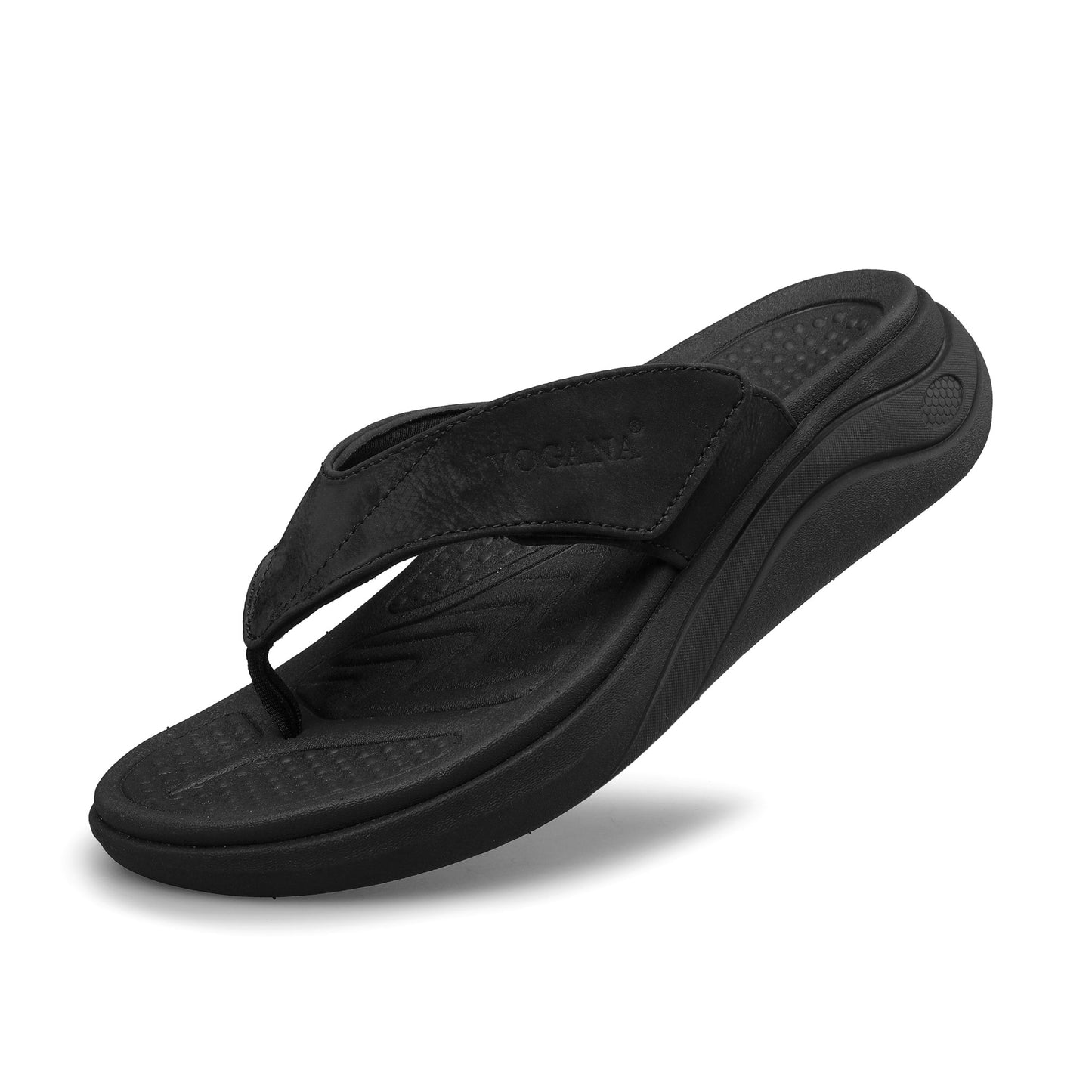 Vagana Flip Flops for Men with Adjustable Width Arch Support Orthotic Sandals for Plantar Fasciitis Swollen Feet