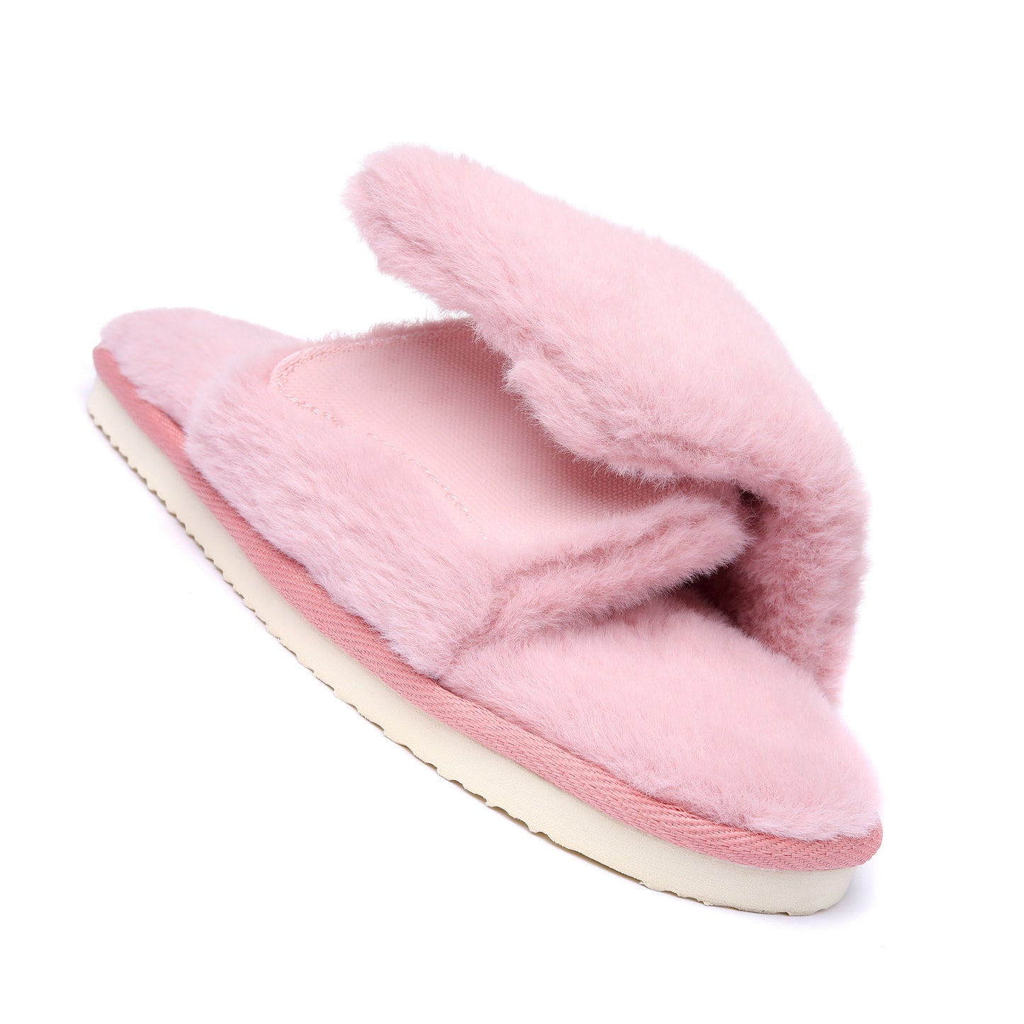 Women's Orthotic Arch Support Slippers Fuzzy Open Toe Memory Foam Slippers Adjustable Width Orthopedic Slippers For Plantar Fasciitis Furry Slide Slippers For Ladies